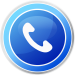 Phone icon in blue and white