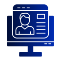 Graphic depicting a portal opening on a screen.